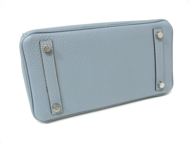 エルメス バーキン25(トゴ/ブルーリン/シルバー/金具)